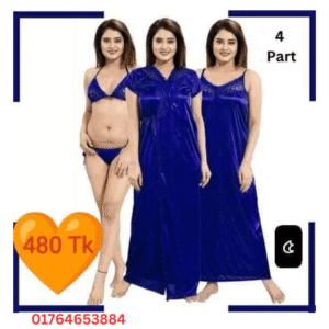4 Part Night Dress (Blue)