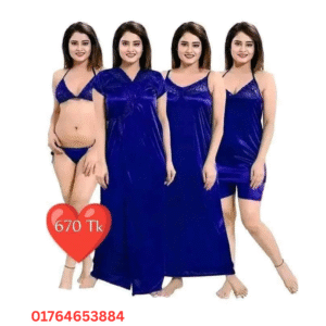 6 Part Night Dress (Blue)