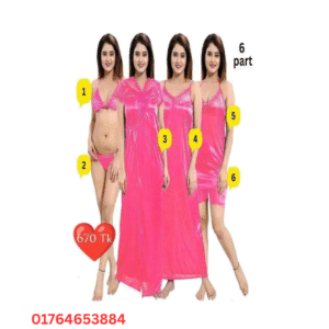 6 Part Night Dress(Misty)